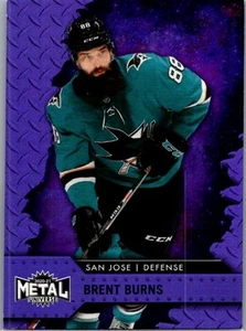 2020 Skybox Metal Universe #85 Brent Burns Purple Spectrum - Picture 1 of 2