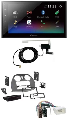 Pioneer DAB MP3 Bluetooth 2DIN USB Autoradio für Mitsubishi Eclipse 4G 05-12 - Bild 1 von 4
