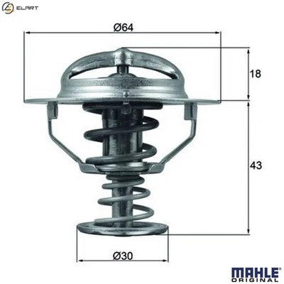 TERMOSTATO REFRIGERANTE TX 114 82D PARA INFINITI MITSUBISHI SPORT/MONTERO/PAJERO/II Foto 1 de 4