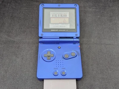 B386 Nintendo Gameboy Advance SP console Azurite Blue Japan GBA x - Image 1 of 4