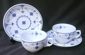 TWO Furnivals DENMARK Breakfast Cups and Saucers - Picture 1 of 2