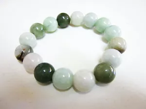 Stunning Natural Light Green Jadeite Bracelet, A Type (A241111-3) - Foto 1 di 2