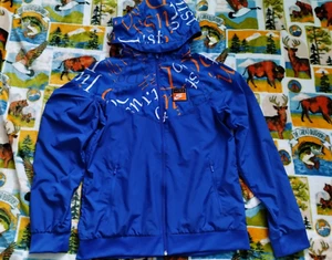 Nike Boys Just Do It Windrunner Windbreaker Full Zip Hooded Jacket Size Youth XL - Picture 1 of 5