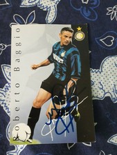 AUTOGRAFO ROBERTO BAGGIO ORIGINALE INTER ANNI 90