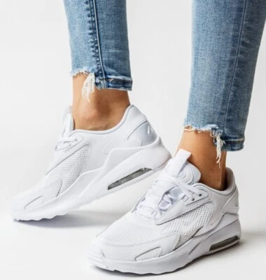 Nike Air Max Bolt GS Trainers. Triple White. CW1626-104. Junior Women Sizes 3-6