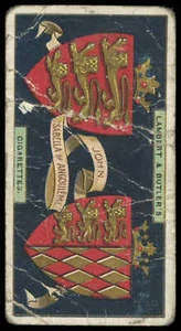 Lambert & Butler - 'Arms of Kings & Queens of England' (1906) - John - Foto 1 di 2
