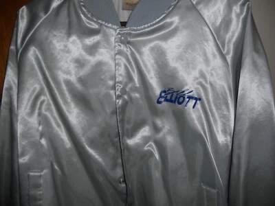 Nascar Satin Jacket Bill Elliott Blue Coors XL. - Image 1 of 4
