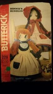Muñeca Butterick 229 "Bonnie's Bundles" y ropa para muñecas de 17" y 21" patrón - Imagen 1 de 2
