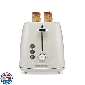 Proctor Silex Plastic 2 Slice Toaster, Bagel, Defrost and Cancel Buttons, Bro - Picture 1 of 5
