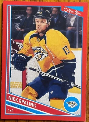 2013-14 O-Pee-Chee Red Nick Spaling #12 Nashville Predators - Image 1 of 2