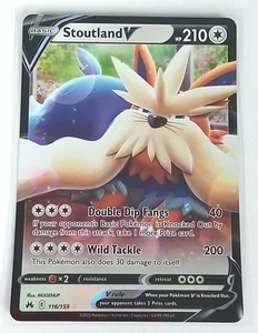 Carta Pokémon Stoutland V 116/159 Crown Zenith Holo Rara 2023 - Imagen 1 de 4
