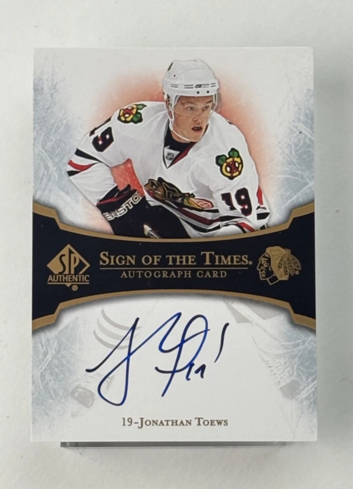 Jonathan Toews 2007-08 UD Authentic Sign Of The Times Auto 🔥 Chicago Blackhawks - Image 1 of 2