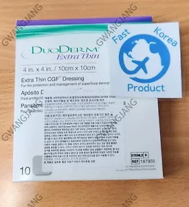 10pcs Duoderm 187955 Extra Thin CGF Dressing 10 X 10 cm 4 x 4 in Health Genuine - Picture 1 of 4