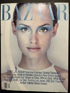 Harper Bazaar Magazine April 1997 The L.A Issue Summer Fashion Amber Valleta - Picture 1 of 3