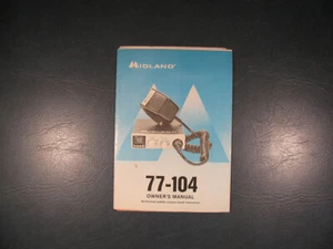 Original Vintage Midland 77-104 40-Channel CB Manual - Picture 1 of 5