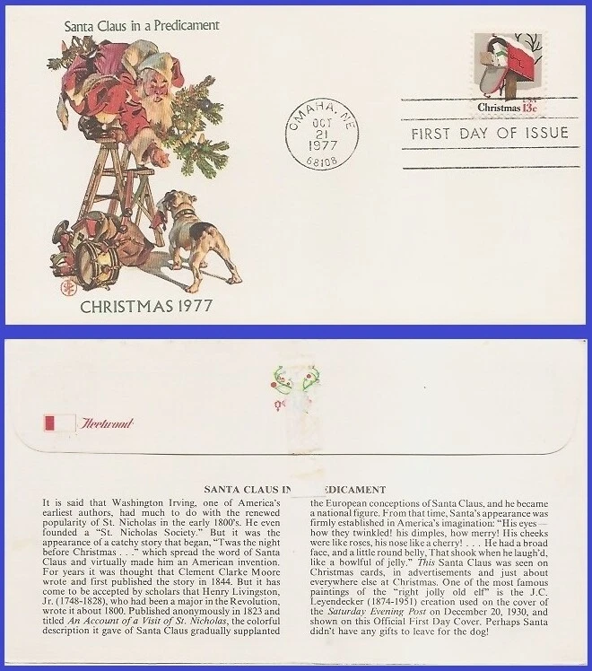 USA5 #1730 U/A FLEETWOOD 2 FDC   Christmas Rural Mail Box - Image 1 of 1