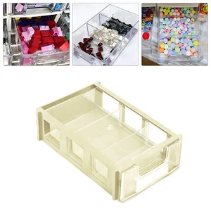 Caja organizadora apilable con cajón transparente caja de plástico ABS para herramientas de hardware de oficina en casa - Imagen 1 de 13