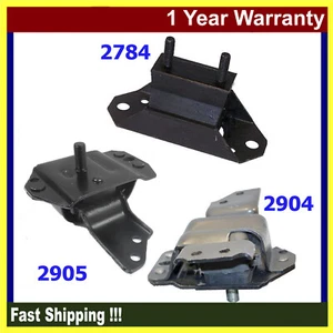 FOR 96-98 Ford Mustang 3.8L Motor & Trans. Mount Set 3PCS 2904 2905 2784 M1324 - Imagen 1 de 6