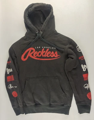 Young & Reckless Hoodie Skateboarding Urban Pullover Black Los Angeles Small - Image 1 of 4