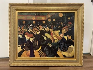 VINCENT VAN GOUGH Dance Hall in Arles Brushstroke Oil Painting MUSEUM EDITION - Picture 1 of 9