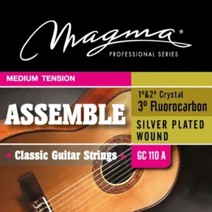 Magma Classical Guitar Strings Normal Tension ASSAMBLE Nylon-Carbon-Silver Plate - Picture 1 of 5