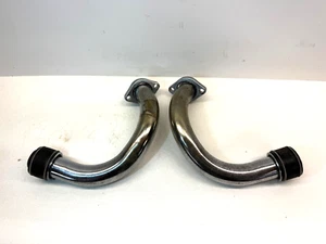 1977 Yamaha RD400 RD 400 Twin Motorcycle Exhaust Muffler Header pipes set OEM - Picture 1 of 9