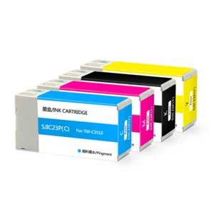 4color/set SJIC23P C3510 Compatible Ink Cartridge For Epson TM-C3510 Printer - Picture 1 of 5