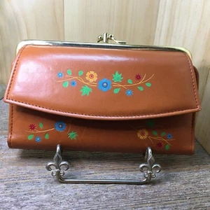Vintage Geldbörse braun Leder An AMBASSADOR DESIGN - nie benutzt - Bild 1 von 11