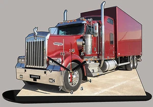 MINIATURE, CAMION USA, KENWORTH -01 en horloge - Imagen 1 de 1