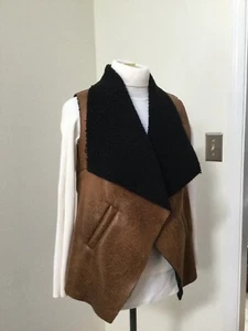 New faux leather vest M/L. Previously $59 - Picture 1 of 5