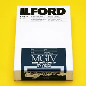 Ilford Multigrade IV RC De Luxe 9x13cm / 3,5x5" Pearl Sealed Box 100 Sheets