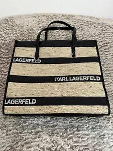 Toller Shopper/Tote Bag „Tommy“ von Karl Lagerfeld in hellbraun/schwarz - Bild 1 von 8