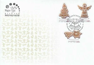 [SJ] Hungary Christmas 2013 Festival Angel (stamp FDC) *odd shape *unusual - Picture 1 of 5
