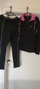 GORE Running Wear Laufjacke und Laufhose Gr.40 Schwarz/ Pink Sport Fitness - Bild 1 von 11