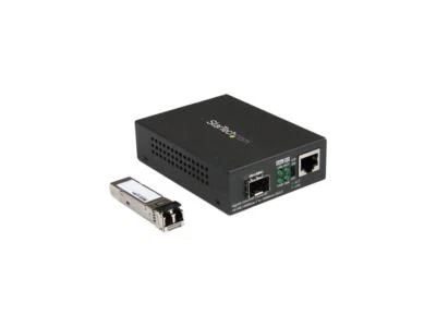StarTech.com Gigabit Ethernet Fiber Media Converter - Compact - 850nm MM LC - - Image 1 of 4