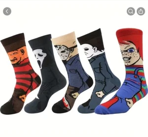 5 Paia Ca!ze Horror Movie - Tg Unica 7-10 - Spediz.Incl  - Foto 1 di 7