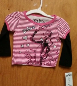 DR. SEUSS CAT IN THE HAT GIRLS SHIRT SIZE 12 MONTHS YOUTH BRAND NEW - Picture 1 of 1