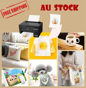 A4 Sublimation Paper Heat Transfer Epson Ricoh HP Canon Printer Mug Cup T-Shirt - Picture 1 of 7