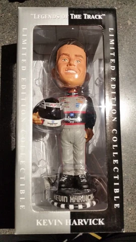 Kevin Harvick Bobblehead Legends of the Track RARE Check Chevy helmet detail Cover