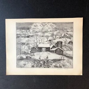 Lauren Ford "The Nativity" 1930s Art Print Treasury Collection Sketch Vintage - Picture 1 of 13