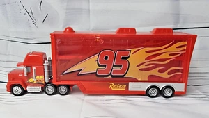 Disney Pixar Cars Rust-Eze #95 Lightning McQueen Semi Hauler Trailer 11" Long - Picture 1 of 8