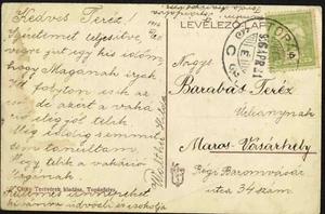 Rumania 1911 PC river @ TOPANFALVA ahora CAMPENII jud.AB "Út Fehérvölgy felé" - Imagen 1 de 2