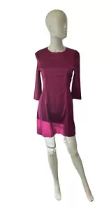 French Connection Women’s Dress Pink Satin Sleeve Size 2 - Picture 1 of 18
