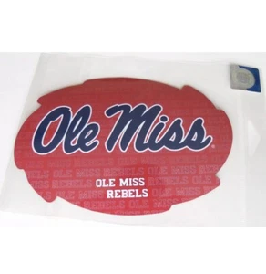 NCAA 1 Pair Ole Miss Rebels Magnets 6 7/16" Wide x 4 3/8" High - Picture 1 of 1