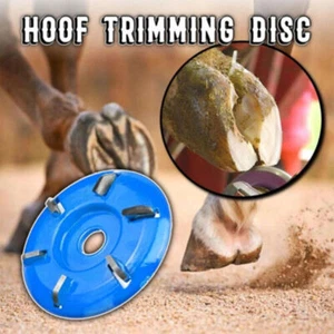 Hoof Trimming Grinding Disc Plate with 6 Blades for Horses Goats Hoof Trim Blade - Picture 1 of 12