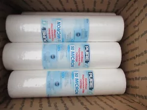 6 (six) (GCB0987050) 9-7/8"x2.5" Spun Polypropylene Sediment 50 Micron Filters - Picture 1 of 2