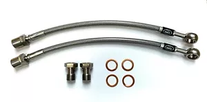 REAR HEL Conversion Brake Lines Hoses For VW Golf MK1 MK2 TO MK4 Rear Calipers - Picture 1 of 1