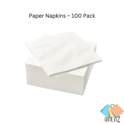 IKEA FANTASTISK White Paper Napkins 40x40cm 3-Ply Disposable Party Tableware - Image 1 of 3