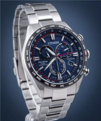 Citizen CB5945-85L Super Titanium Controlled Blue Dial Sapphire Men's Watch - Image 1 of 4