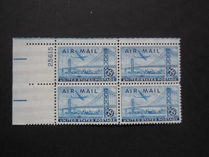 #C36 25c S-F Bay Bridge Plate Block #23368 UL MNH OG VF "Includes New Mount" - Picture 1 of 2